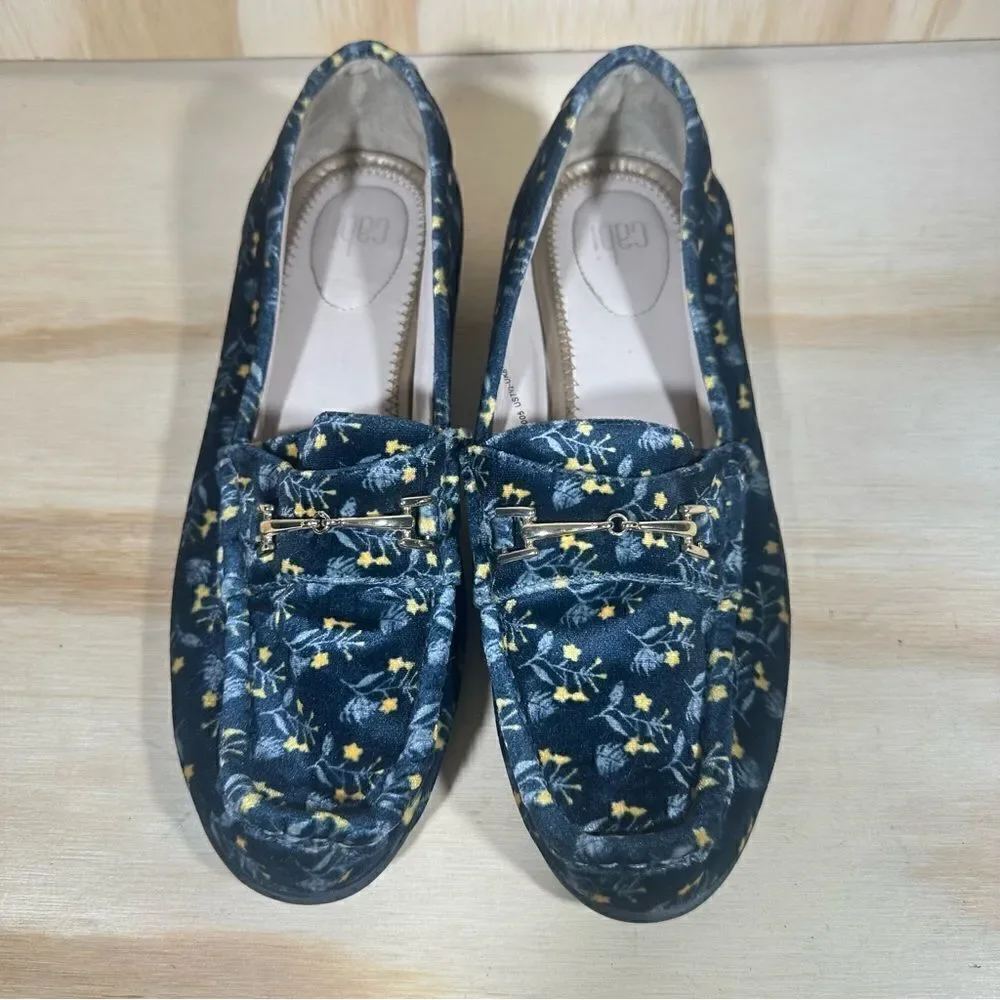 Cabi Carnaby Velvet Floral Loafers Women’s Size 7.5